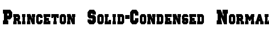 Princeton Solid-Condensed Normal - Download Thousands of Free Fonts at FontZone.net