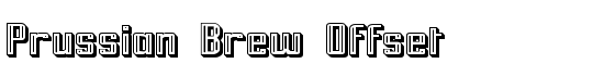 Prussian Brew Offset - Download Thousands of Free Fonts at FontZone.net