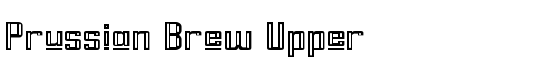 Prussian Brew Upper - Download Thousands of Free Fonts at FontZone.net