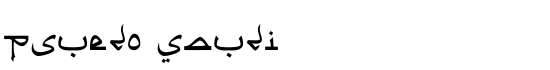 Psuedo Saudi - Download Thousands of Free Fonts at FontZone.net