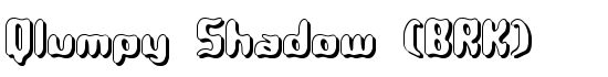 Qlumpy Shadow (BRK) - Download Thousands of Free Fonts at FontZone.net