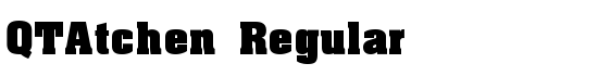 QTAtchen Regular - Download Thousands of Free Fonts at FontZone.net