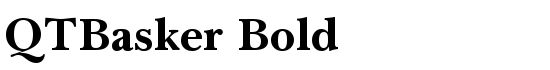 QTBasker Bold - Download Thousands of Free Fonts at FontZone.net