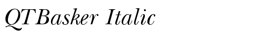 QTBasker Italic - Download Thousands of Free Fonts at FontZone.net