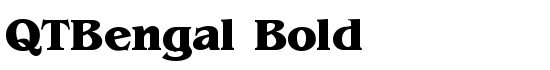 QTBengal Bold - Download Thousands of Free Fonts at FontZone.net