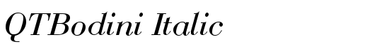 QTBodini Italic - Download Thousands of Free Fonts at FontZone.net