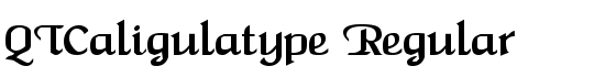 QTCaligulatype Regular - Download Thousands of Free Fonts at FontZone.net