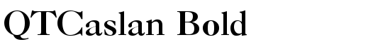 QTCaslan Bold - Download Thousands of Free Fonts at FontZone.net