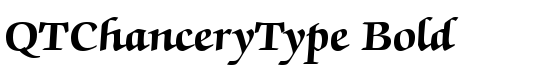 QTChanceryType Bold - Download Thousands of Free Fonts at FontZone.net