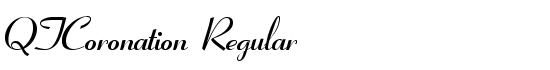 QTCoronation Regular - Download Thousands of Free Fonts at FontZone.net