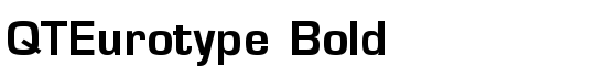 QTEurotype Bold - Download Thousands of Free Fonts at FontZone.net