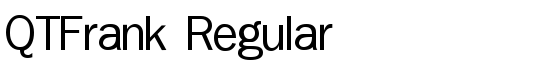 QTFrank Regular - Download Thousands of Free Fonts at FontZone.net