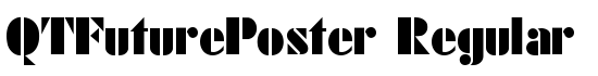 QTFuturePoster Regular - Download Thousands of Free Fonts at FontZone.net