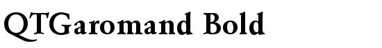 QTGaromand Bold - Download Thousands of Free Fonts at FontZone.net
