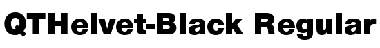 QTHelvet-Black Regular - Download Thousands of Free Fonts at FontZone.net