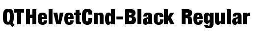 QTHelvetCnd-Black Regular - Download Thousands of Free Fonts at FontZone.net