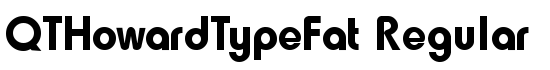 QTHowardTypeFat Regular - Download Thousands of Free Fonts at FontZone.net