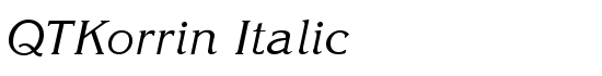 QTKorrin Italic - Download Thousands of Free Fonts at FontZone.net
