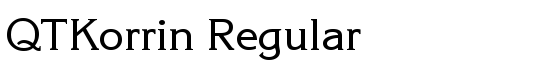 QTKorrin Regular - Download Thousands of Free Fonts at FontZone.net