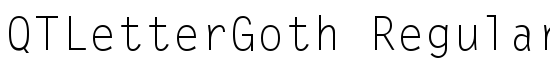 QTLetterGoth Regular - Download Thousands of Free Fonts at FontZone.net