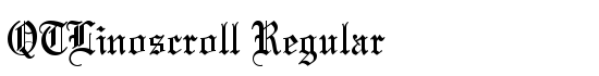 QTLinoscroll Regular - Download Thousands of Free Fonts at FontZone.net
