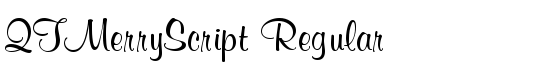 QTMerryScript Regular - Download Thousands of Free Fonts at FontZone.net