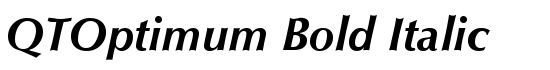 QTOptimum Bold Italic - Download Thousands of Free Fonts at FontZone.net