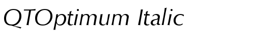 QTOptimum Italic - Download Thousands of Free Fonts at FontZone.net