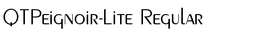 QTPeignoir-Lite Regular - Download Thousands of Free Fonts at FontZone.net