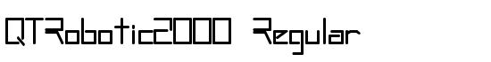 QTRobotic2000 Regular - Download Thousands of Free Fonts at FontZone.net