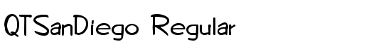 QTSanDiego Regular - Download Thousands of Free Fonts at FontZone.net