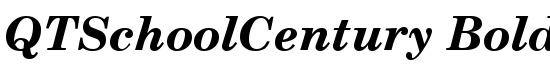 QTSchoolCentury Bold Italic - Download Thousands of Free Fonts at FontZone.net