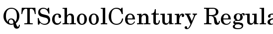 QTSchoolCentury Regular - Download Thousands of Free Fonts at FontZone.net