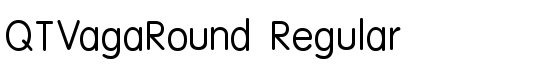 QTVagaRound Regular - Download Thousands of Free Fonts at FontZone.net