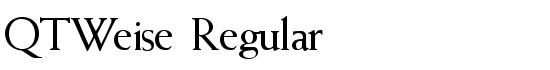 QTWeise Regular - Download Thousands of Free Fonts at FontZone.net