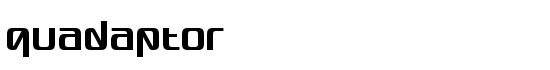 Quadaptor - Download Thousands of Free Fonts at FontZone.net