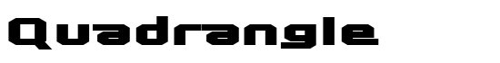 Quadrangle - Download Thousands of Free Fonts at FontZone.net