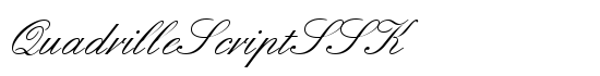 QuadrilleScriptSSK - Download Thousands of Free Fonts at FontZone.net