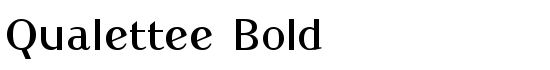 Qualettee Bold - Download Thousands of Free Fonts at FontZone.net