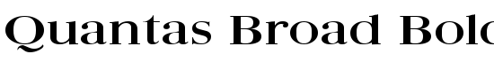 Quantas Broad Bold - Download Thousands of Free Fonts at FontZone.net