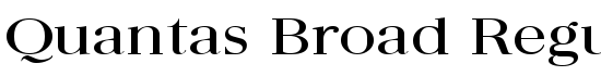 Quantas Broad Regular - Download Thousands of Free Fonts at FontZone.net