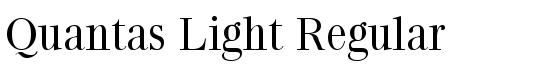 Quantas Light Regular - Download Thousands of Free Fonts at FontZone.net
