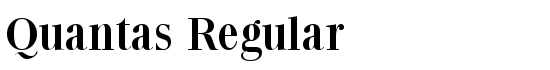 Quantas Regular - Download Thousands of Free Fonts at FontZone.net