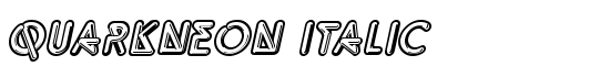 QuarkNeon Italic - Download Thousands of Free Fonts at FontZone.net