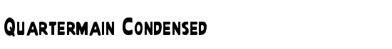 Quartermain Condensed - Download Thousands of Free Fonts at FontZone.net