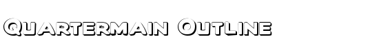 Quartermain Outline - Download Thousands of Free Fonts at FontZone.net