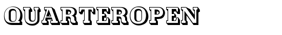 QuarterOpen - Download Thousands of Free Fonts at FontZone.net
