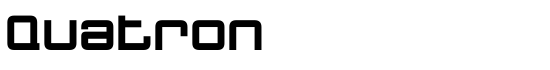 Quatron - Download Thousands of Free Fonts at FontZone.net