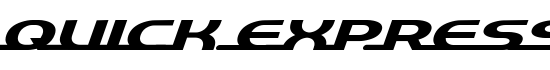 quick express - Download Thousands of Free Fonts at FontZone.net