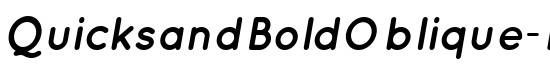 QuicksandBoldOblique-Regular - Download Thousands of Free Fonts at FontZone.net